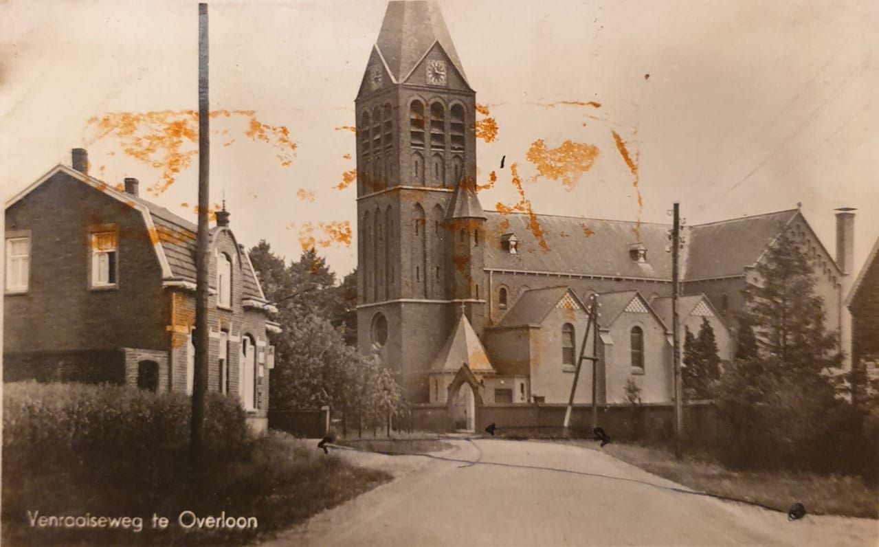 Kaart Overloon van familie Bloemen uit Sint Anthonis