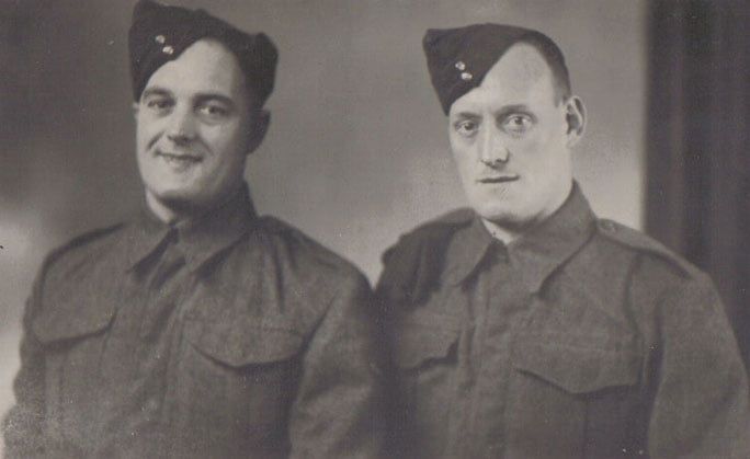 Hubert en zijn vriend R. Harris