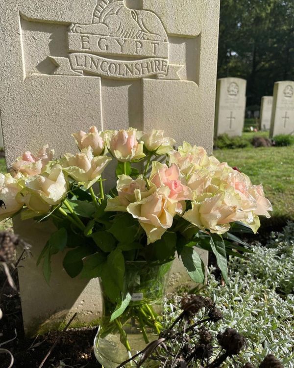 flowers on the graves