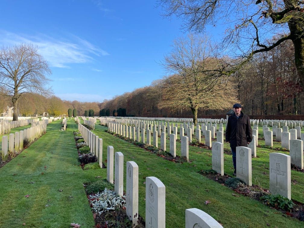 Paul Scanlon at Reichswald Forest War Cemetery