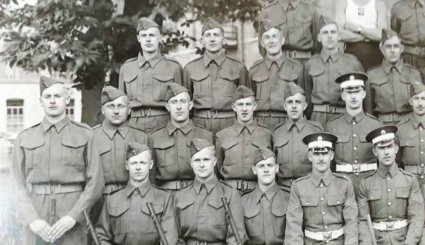 Coldstream Guards June 1940 Thomas Lucas 2nd row 3rd from left