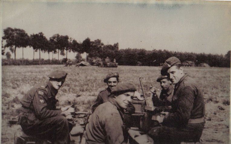 Hubert met E-troop bij Peer in Belgium