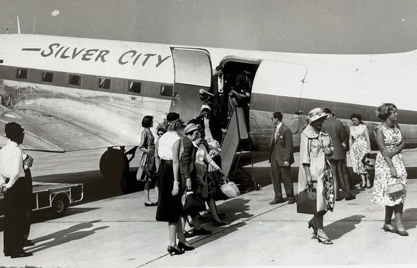 English families arriving Holland to visit war graves
