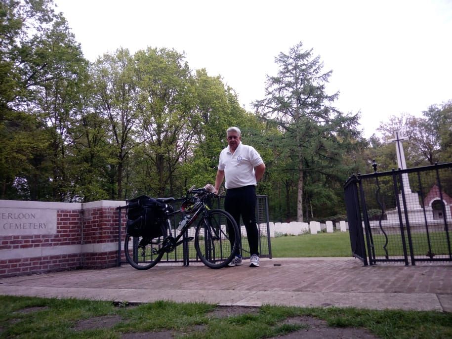 Ken Milton (Harry's zoon) 2019 fietstocht van Duinkerken naar Overloon
