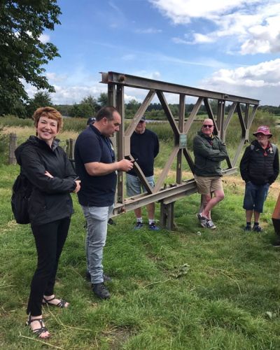 Battlefield tour with Tracy Craggs and veterans