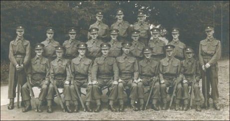 Sgt. W. Young’s Squad, Coldstream Guards , Guards Depot, augustus 1943