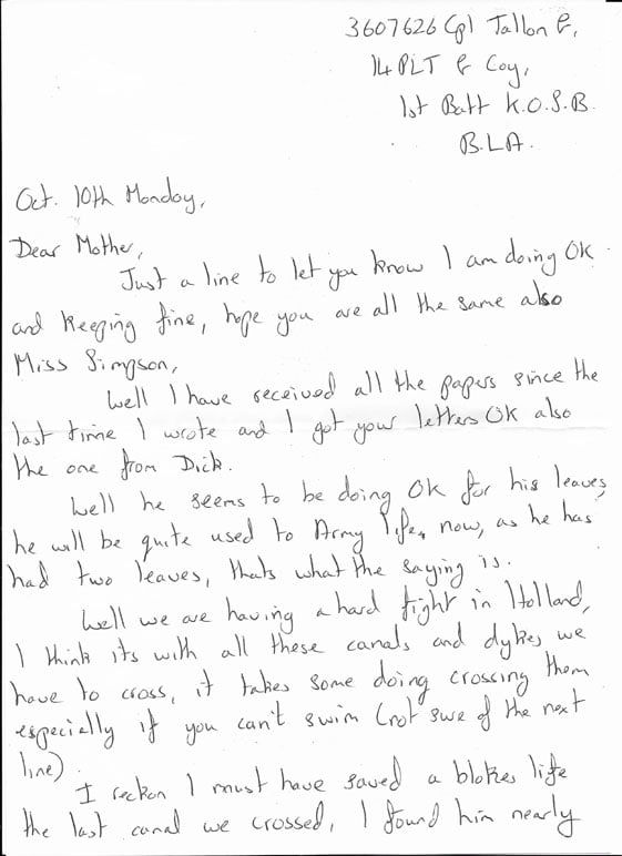 Brief 10-10-1944 1e pagina