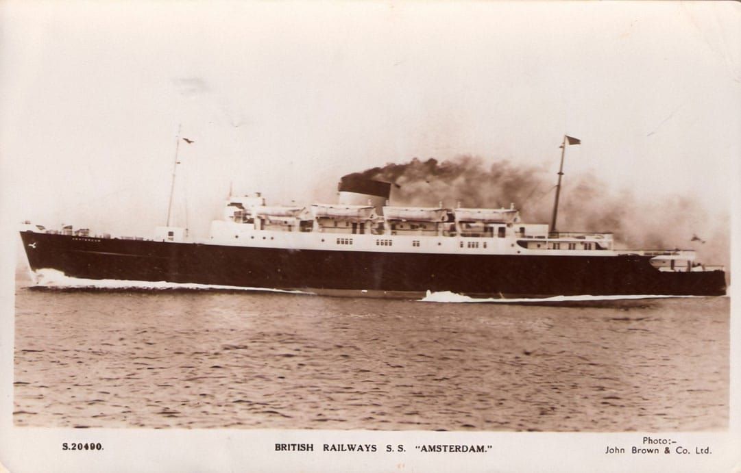 S.S. Amsterdam on which Red Cross took Nellie Lucas to visit here son's grave