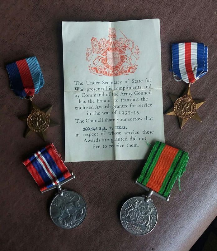 Sergeant Thomas William Lucas medals
