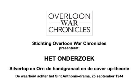 Silvertop en Orr: de handgranaat en de cover up-theorie