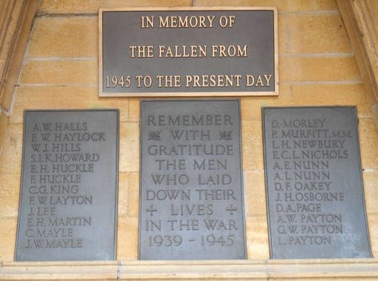 In memory of the fallen