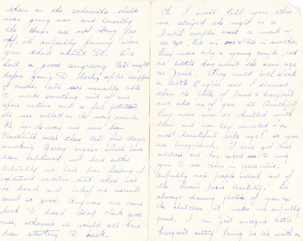Last letter from Frank