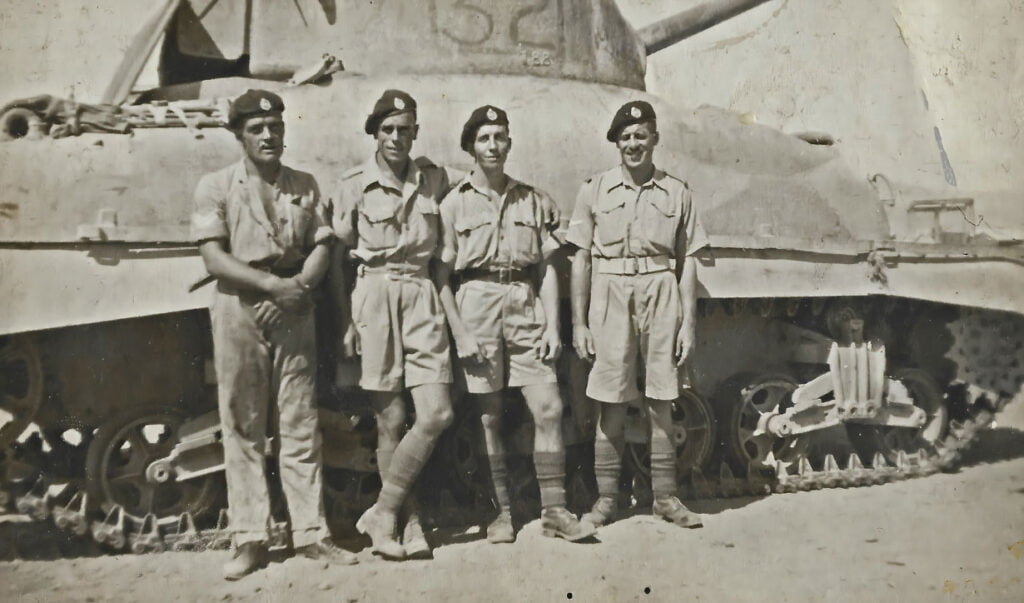 Donald Griffin 2nd from left in North Africa 1942/1943