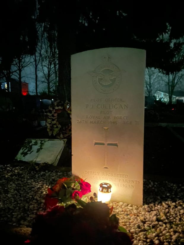 Grave of Padraig at Christmas Eve 2024