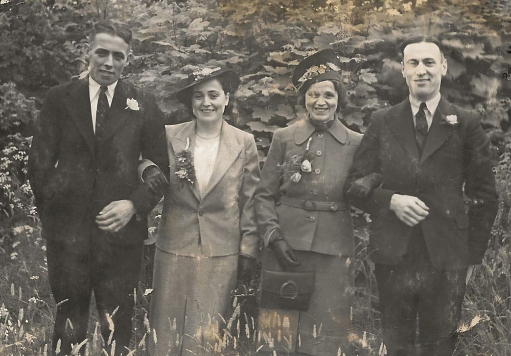 George en Jennie mogelijk tijdens hun trouwdag