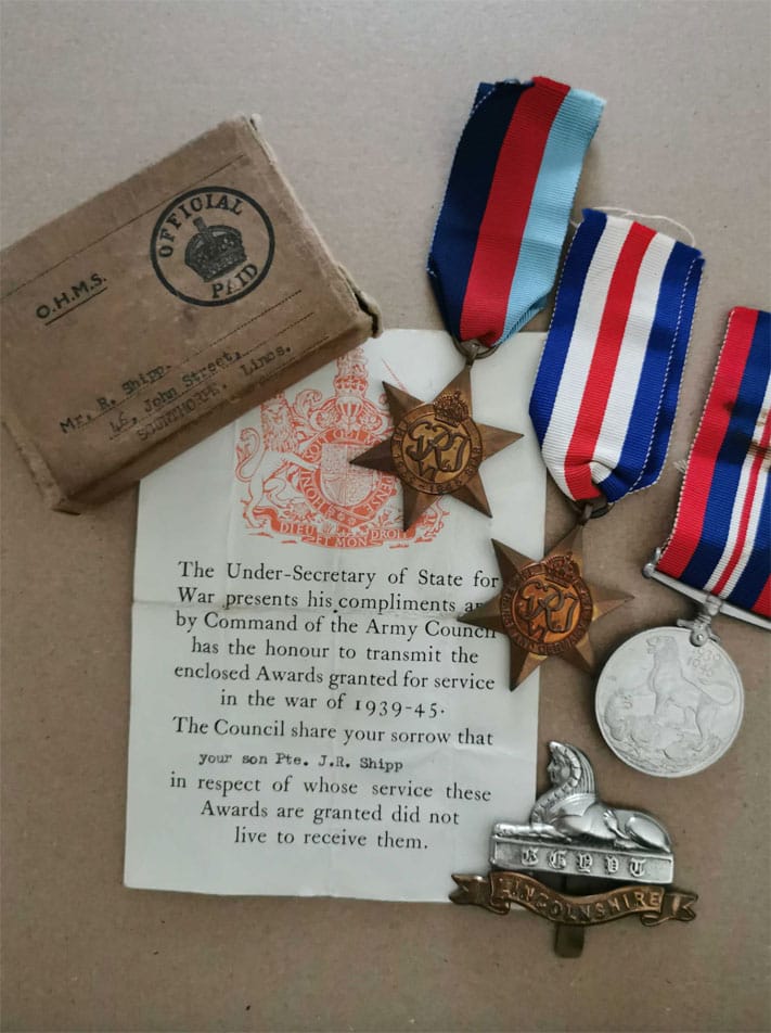 War medals John Richard Shipp