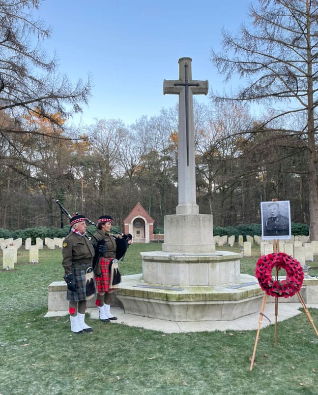 Bag pipers during Trilogy